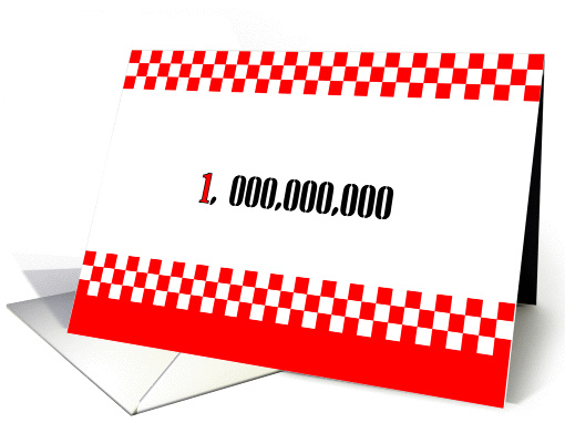 One In A Million Thanks card (231269)