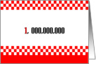 One In A Million Thanks card