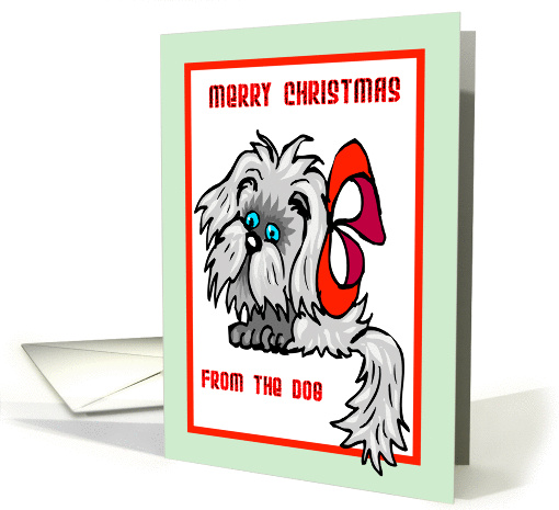 Merry Christmas From The Dog card (254733)