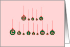 Merry Christmas Balls card