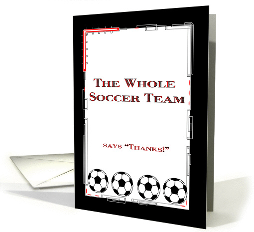 The Whole Team Says Thanks! card (287559)