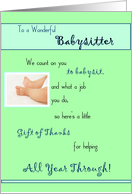 babysitter cards