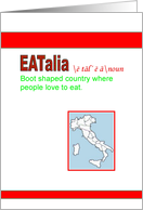 Eatalia Dinner Party Invitation card