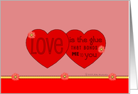 Love Is the Glue card