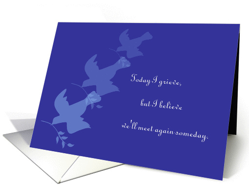 Peace Doves Memorial card (358924)