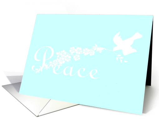 White Peace Dove card (359004)
