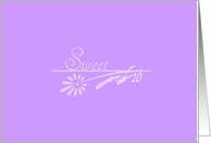 Sweet 16 Party Invitation card