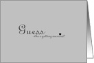 Guess Who Engagement Announcement card