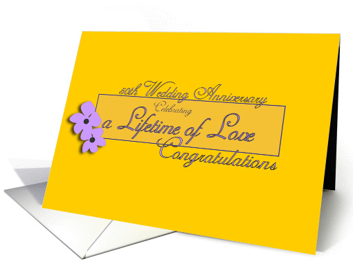 A Lifetime of Love 50th Anniversary card (360559)