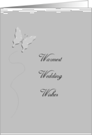 Wedding Wishes Butterfly card