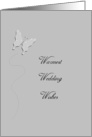 Wedding Wishes Butterfly card