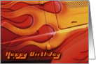 Hot Rod Happy Birthday card
