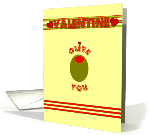 Valentine Olive card (370490)