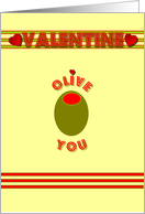 Valentine Olive card