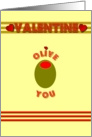 Valentine Olive card