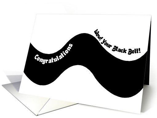 Black Belt Congratulations card (397176)