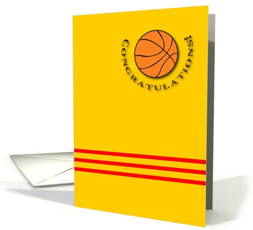 Basketball Congratulations card (444454)