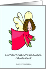 Christmas Angel Cutout for My Niece card