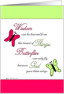 Encouraging Butterflies card