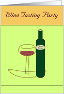 Wine Tasting Party Invitation card