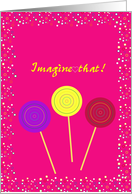 Sweet 16 Birthday, Lollipops card