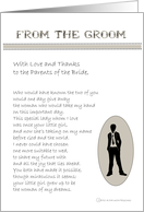 Thank You from the Groom card