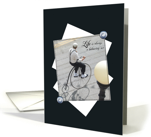 Balancing Act Bicycle card (847573)