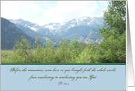 Psalm 90:2 Mountain Scene card