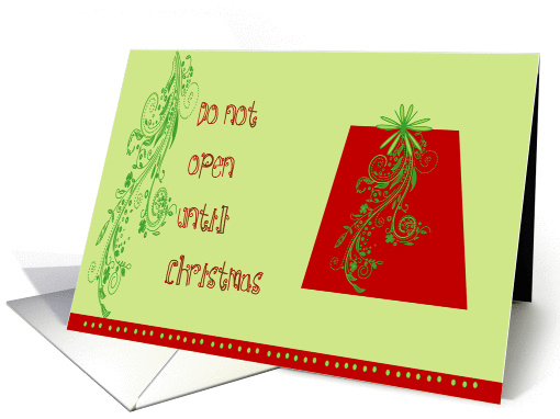 Do Not Open Christmas card (887876)