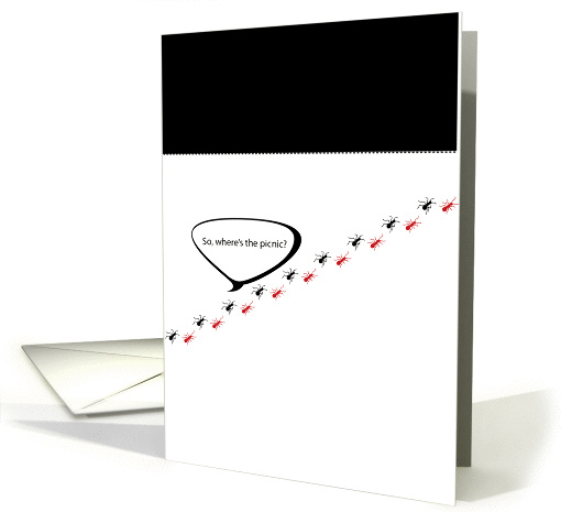 Humorous Picnic Ants Invitation card (927648)