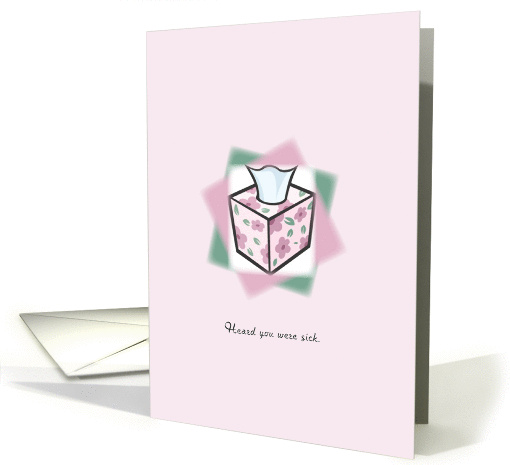 Get Well Tissue Box card (928196)