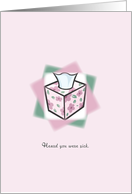 Get Well Tissue Box card