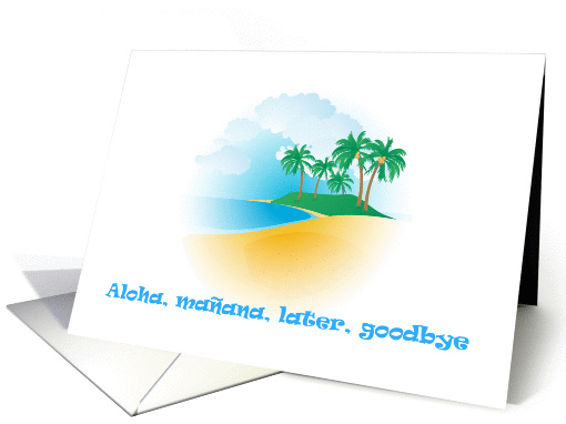 Island Vacation Bon Voyage card (929677)
