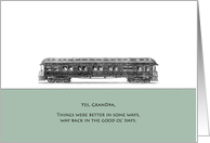 Happy Birthday Train for Grandpa card