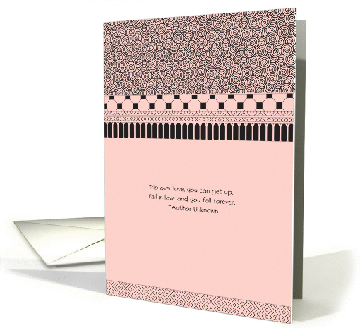 Fall In Love Forever Spirals - Happy Anniversary card (932923)