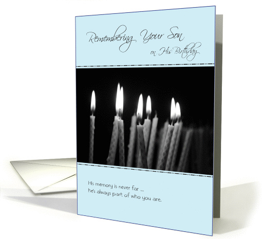 Remembering Your Son On His Birthday card (934236)