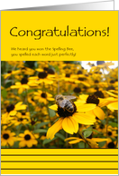 Spelling Bee Winner Congratulations card