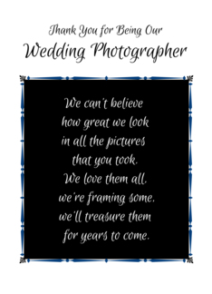 Wedding Photographer...