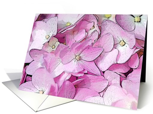 Pink Flowers card (463176)