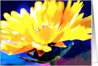 Yellow Flower card