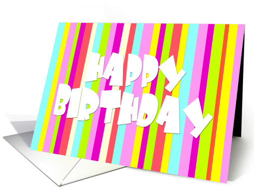 Happy Birthday Colorful card (194666)