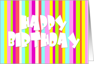 Happy Birthday Colorful card