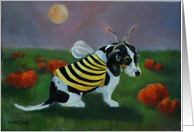 Happy Halloween -Pumpkin Time-Halloween Beagle-Rising Moon card
