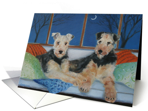 Anniversary Greetings - Airedales - Happy Anniversary -... (860810)