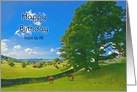 From Us All, Birthday, Landscape Painting with Horses card