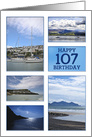 107th Birthday Sea Views card