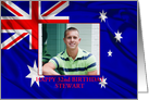 Australian flag birthday card