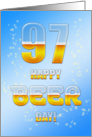 Beer drinking 97th Birthday card