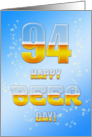 Beer drinking 94th Birthday card