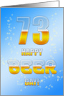Beer drinking 73rd Birthday card